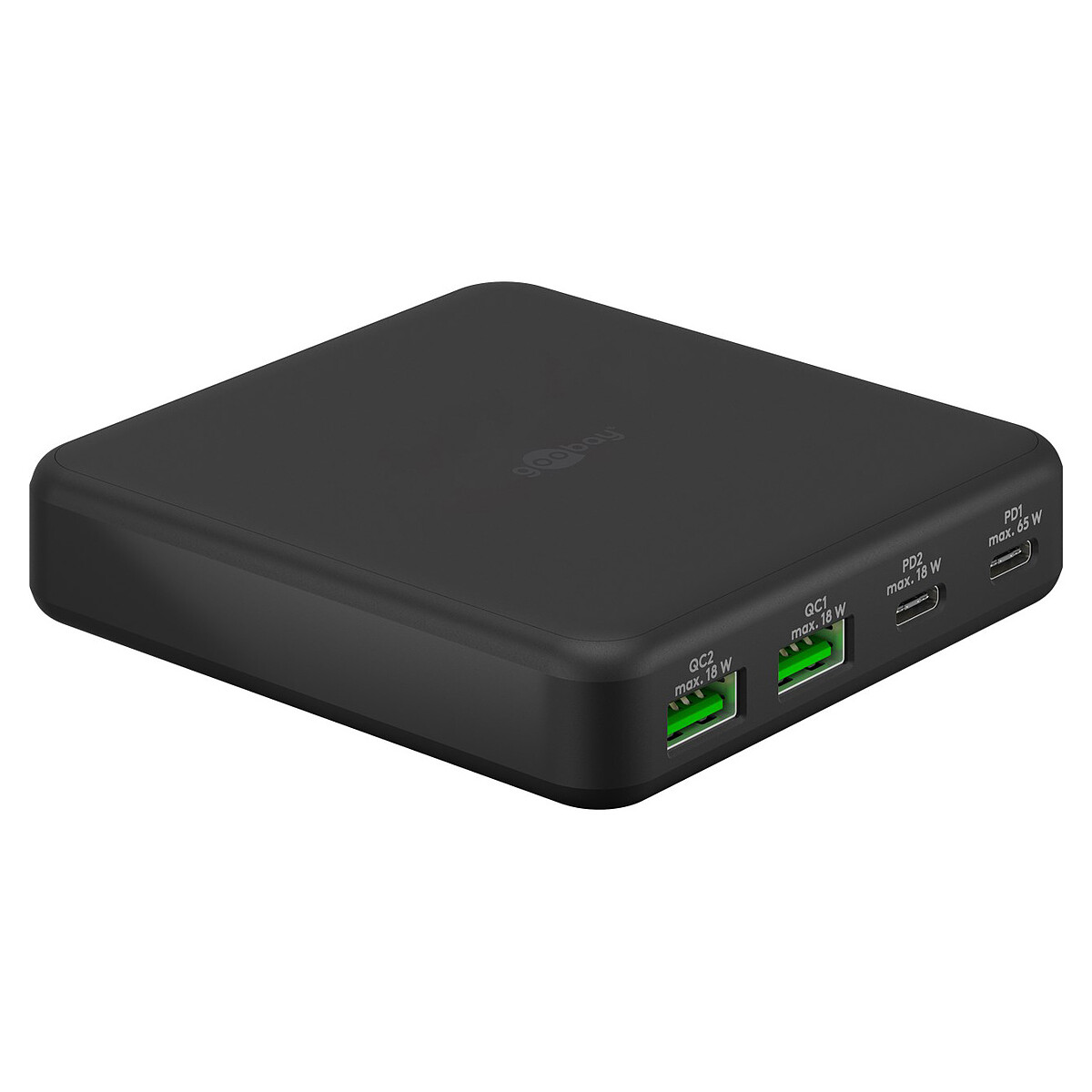 Goobay Chargeur USB-C vers 2x USB-A + 2x USB-C PD 65W