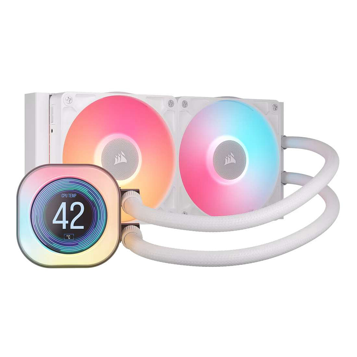 Corsair Titan 240 RX LCD RGB (Blanc)