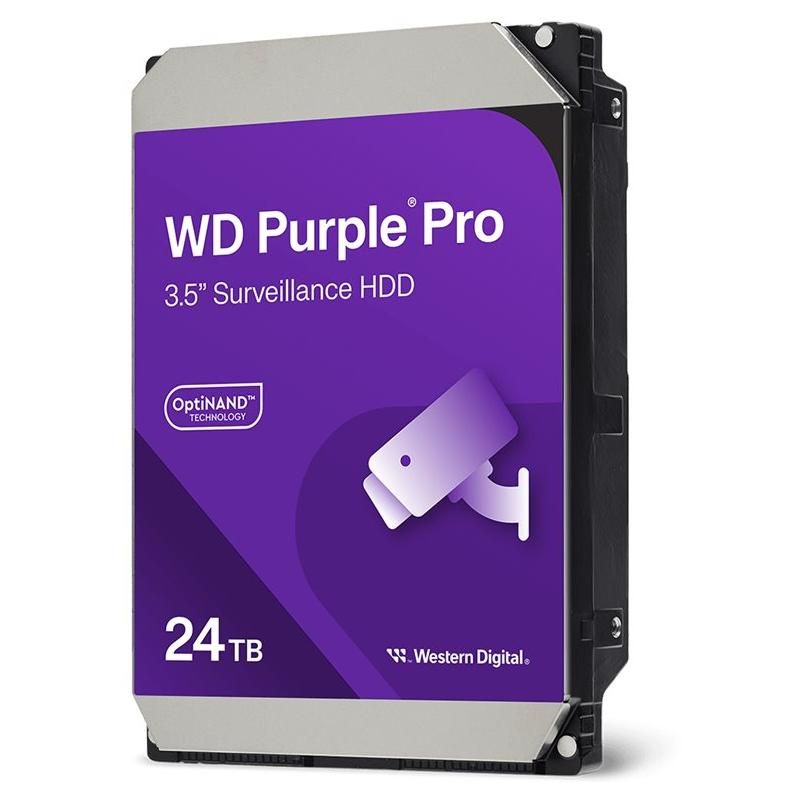 Western Digital Purple Pro 24TB Internal Hard Drive - 3.5" SATA 6Gb/s, 7200 RPM, 512MB Buffer
