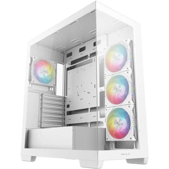 Caja DEEPCOOL CG580 4F sin alimentación - Torre media - Formato E-ATX - Blanca