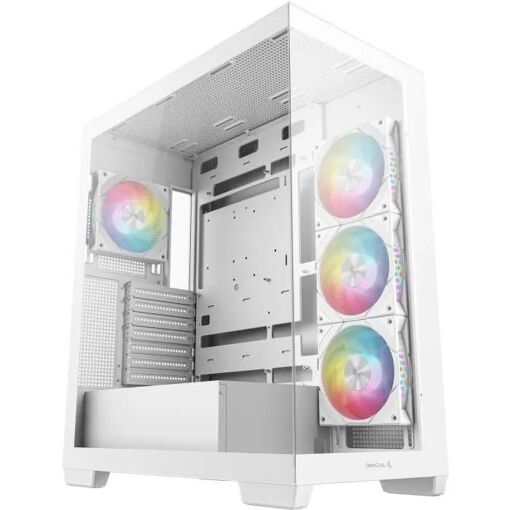 DEEPCOOL CG580 4F Non-Powered Case - Mid Tower - E-ATX Form Factor - White