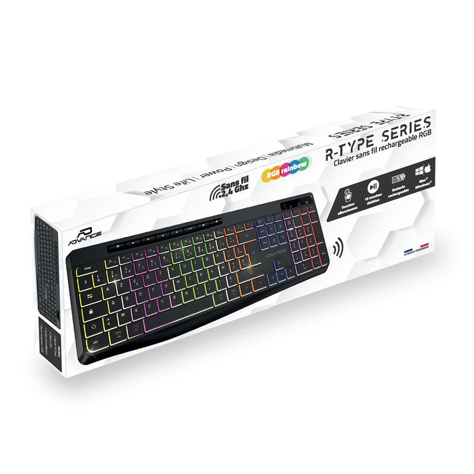 Advance R-Type Series Wireless Keyboard Black