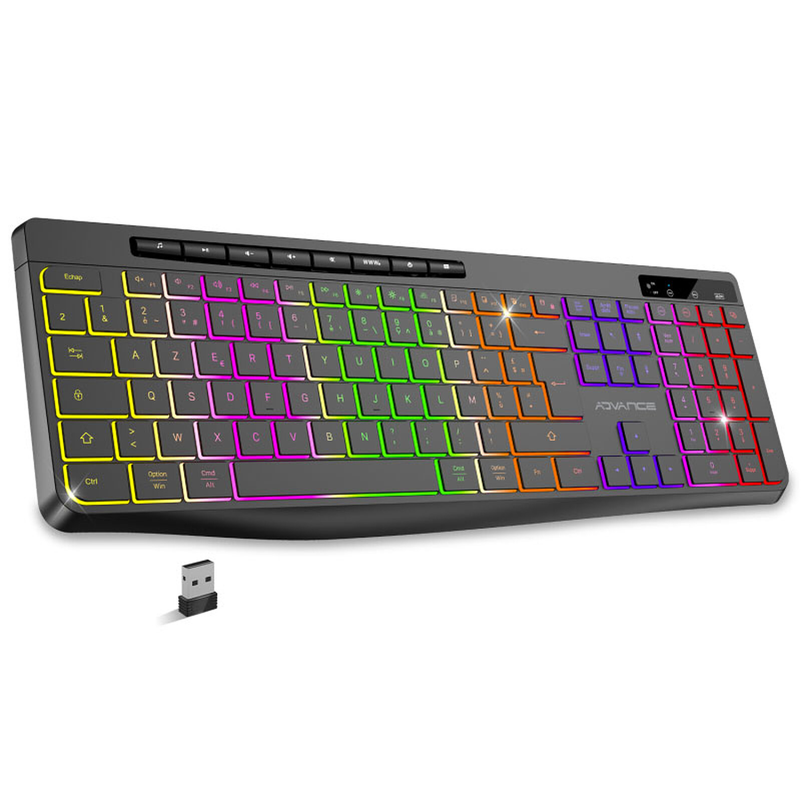 Advance R-Type Series Wireless Keyboard Black