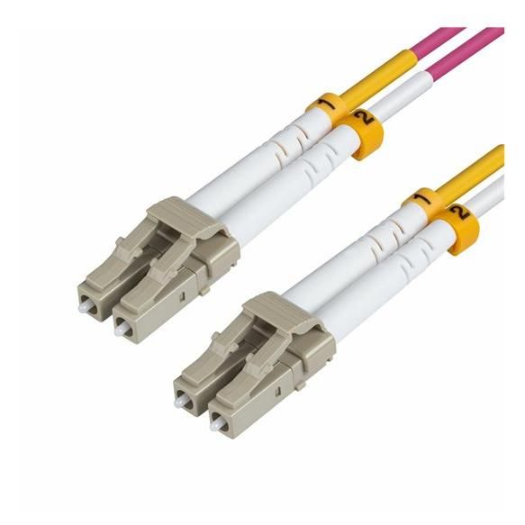 MicroConnect Network Cable - Multimode LC/UPC to LC/UPC - 4m - 2mm - Optical Fiber - Duplex - 50/125 microns - OM4 - Halogen-Free - Purple