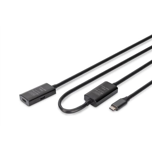 Câble d'extension USB actif Digitus - USB-C femelle vers mâle - 10 m