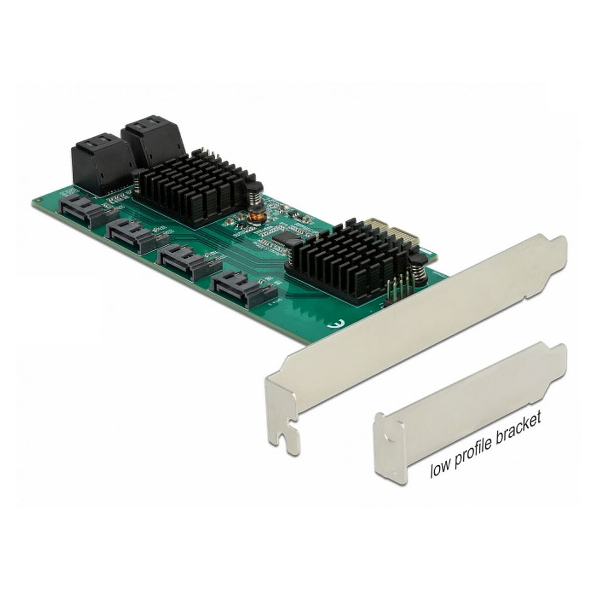DeLock Carte Contrôleur PCI Express vers 8 ports SATA 6 Gbps Low Profile