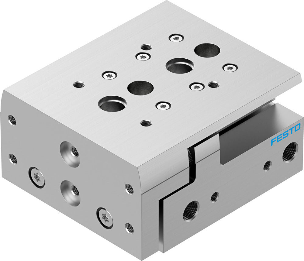 Carro pequeño Festo 20 mm de diámetro del pistón, curso de 10 mm, resorte neumático de doble efecto - 8078862