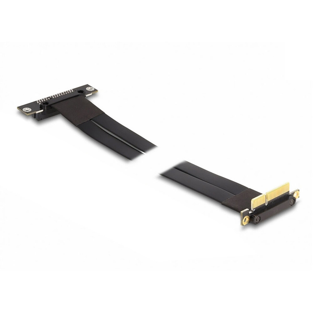 DeLock Riser Card PCIe x4 port courbé à 90° et slot courbé à 90° avec câble 60 cm