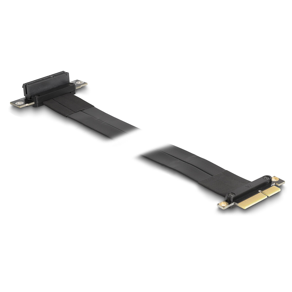 DeLock Riser Card PCIe x4 slot courbé à 90° avec câble 60 cm