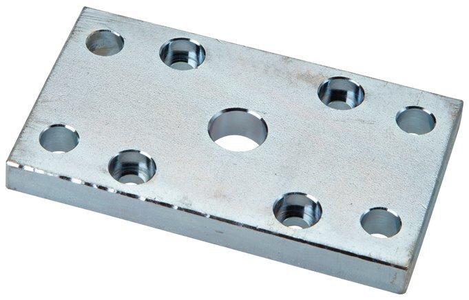 Brida de extremo para cilindro Tameson 20 mm ISO 21287 galvanizada