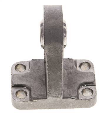 Accesorio de montaje esférico masculino de Tameson con ángulo recto, 40 mm, acero inoxidable 316 (1.4401), ISO 15552 y 21287