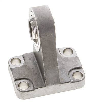 Accesorio de montaje esférico macho con codo derecho, acero inoxidable 316 (1.4401) - ISO 15552 y 21287