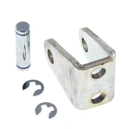 Bloque de rodamiento Tameson ISO 6432/21287, 12 mm / 16 mm, con perno de 6 mm