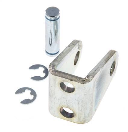 Bloque de rodamiento Tameson ISO 6432/21287, 12 mm / 16 mm, con perno de 6 mm
