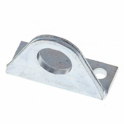 Support de fixation en acier zingué Tameson ISO 6432 8 mm et 10 mm
