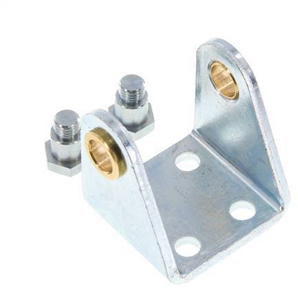 Soporte giratorio Tameson para cilindro redondo de 32 mm, acero galvanizado