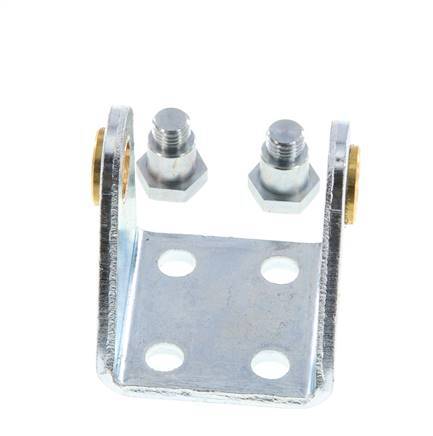Soporte giratorio Tameson para cilindro redondo de 32 mm, acero galvanizado