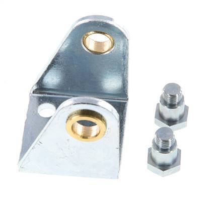 Soporte giratorio Tameson para cilindro redondo de 32 mm, acero galvanizado