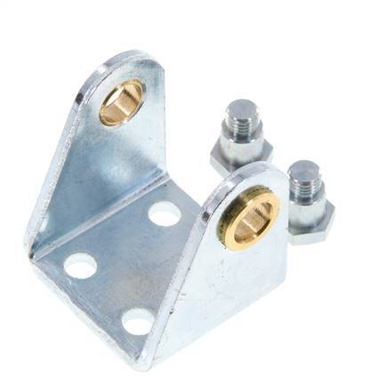 Soporte giratorio Tameson para cilindro redondo de 32 mm, acero galvanizado