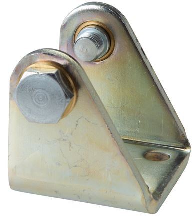 Tameson Pivoting Mount for 63mm Round Cylinder, Galvanized Steel
