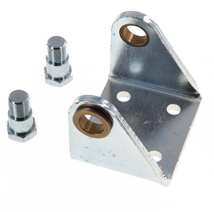 Tameson Pivoting Mount for 63mm Round Cylinder, Galvanized Steel