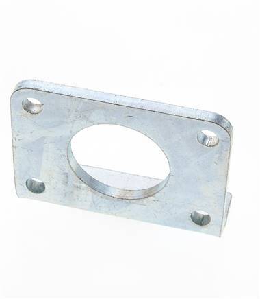 Pie de sujeción redondo de acero galvanizado Tameson 63 mm