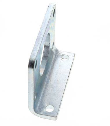 Pie de sujeción redondo de acero galvanizado Tameson 63 mm