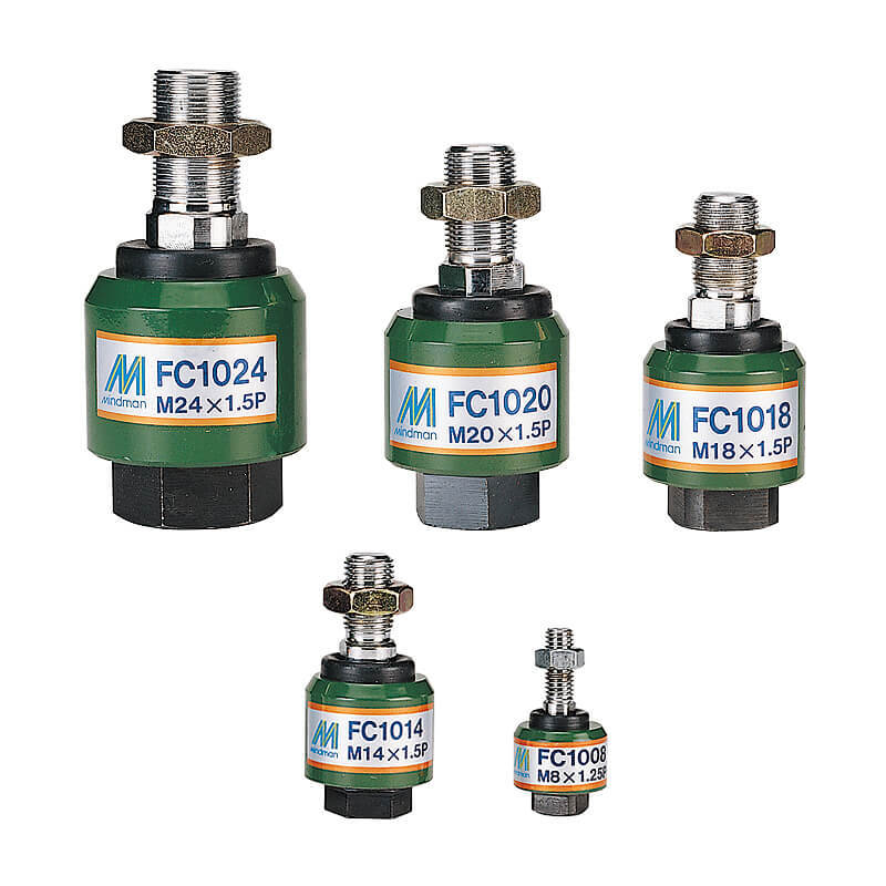 Mindman Floating Seal Cylinder Mount MFC (M16x1.5, 5° Rotation Range, ±1.25 mm Linear Deviation)