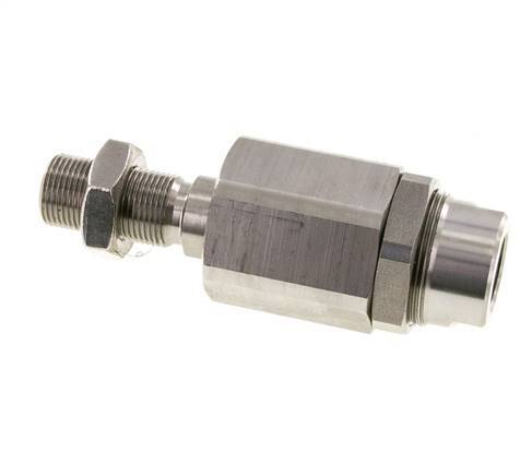 Joint flottant Tameson M20 x 1,5 pour vérin pneumatique, acier inoxydable 304 (1.4301)