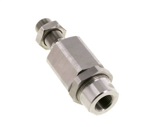 Joint flottant Tameson M20 x 1,5 pour vérin pneumatique, acier inoxydable 304 (1.4301)