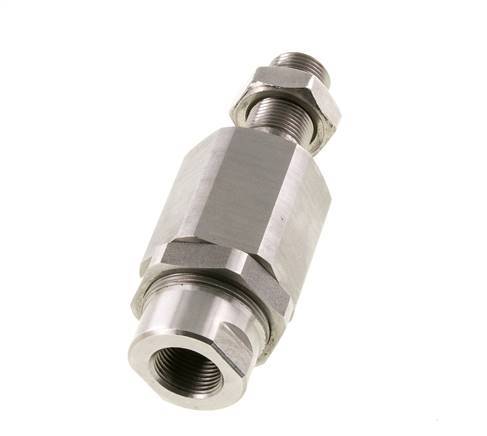 Joint flottant Tameson M20 x 1,5 pour vérin pneumatique, acier inoxydable 304 (1.4301)