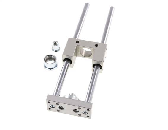Unité de guidage Tameson pour cylindre ISO 6432, 20 mm ou 25 mm