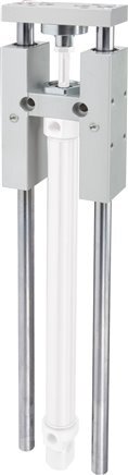 Unité de guidage Tameson pour cylindre ISO 6432, 12 mm ou 16 mm