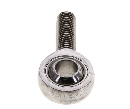 Tameson M16 Male Stainless Steel Spherical Fitting (304/1.4301)