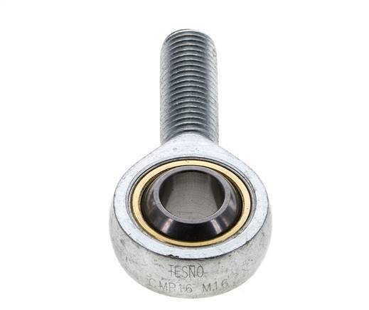 Tameson Spherical Socket M16 Male, Zinc-Plated Steel
