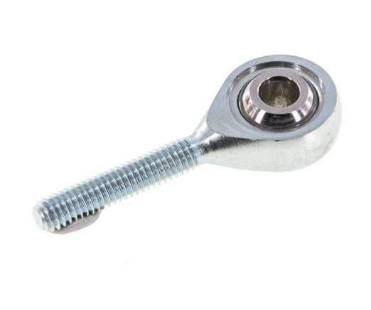 Tameson Spherical Plug, Male M4 Thread, Zinc-Coated Steel