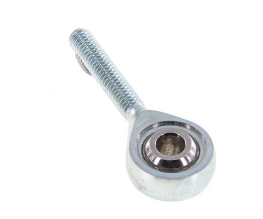 Tameson Spherical Plug, Male M4 Thread, Zinc-Coated Steel