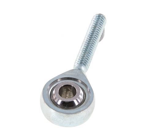 Tameson Spherical Plug, Male M4 Thread, Zinc-Coated Steel