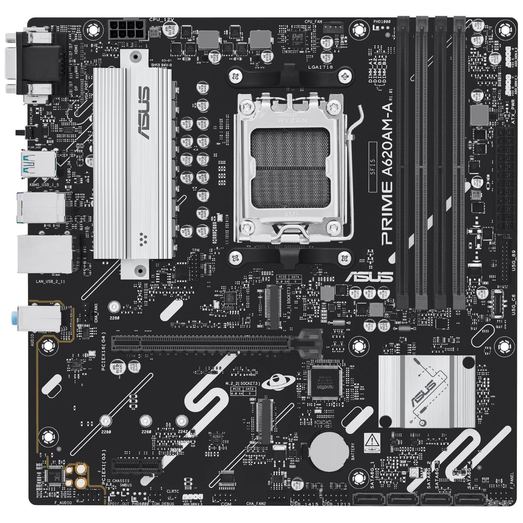 ASUS Prime A620AM-A-CSM Micro ATX Motherboard