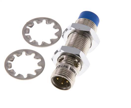 Tameson Inductive Proximity Sensor, 4mm, M12x1 (4-Pin)