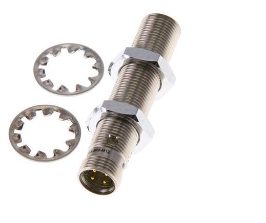 Tameson Inductive Proximity Sensor M12x1, 2mm Switch Distance, 4-Pin M12 Connector