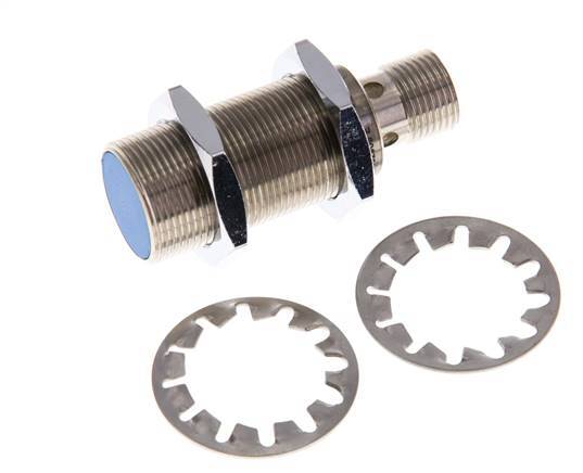 Tameson Inductive Proximity Sensor, 5mm Range, M18x1, 4-Pin M12 Connector