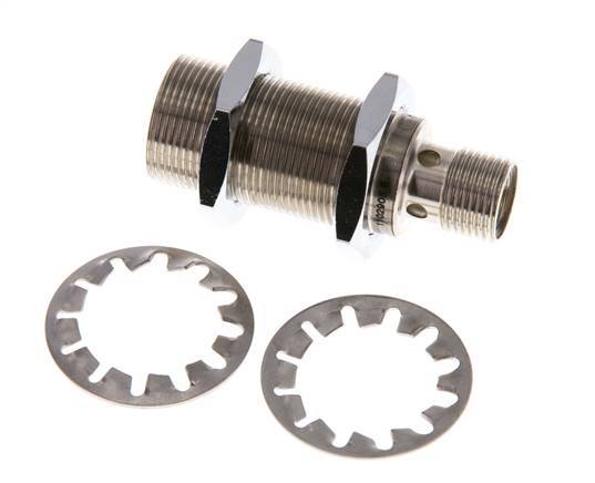 Tameson Inductive Proximity Sensor, 5mm Range, M18x1, 4-Pin M12 Connector