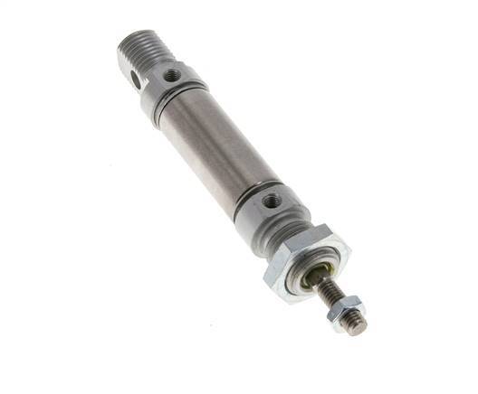 Airtec ISO 6432 Double-Acting Round Pneumatic Cylinder, 16mm Bore x 10mm Stroke, Magnetic Piston