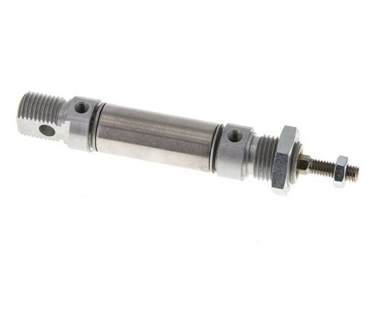 Airtec ISO 6432 Double-Acting Round Pneumatic Cylinder, 16mm Bore x 10mm Stroke, Magnetic Piston