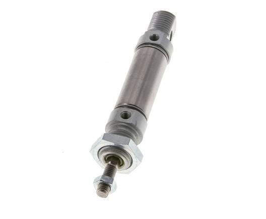 Airtec ISO 6432 Double-Acting Round Pneumatic Cylinder, 16mm Bore x 10mm Stroke, Magnetic Piston