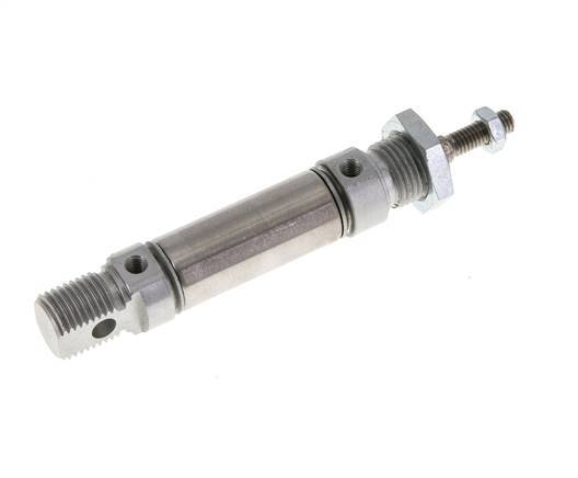 Airtec ISO 6432 Double-Acting Round Pneumatic Cylinder, 16mm Bore x 10mm Stroke, Magnetic Piston