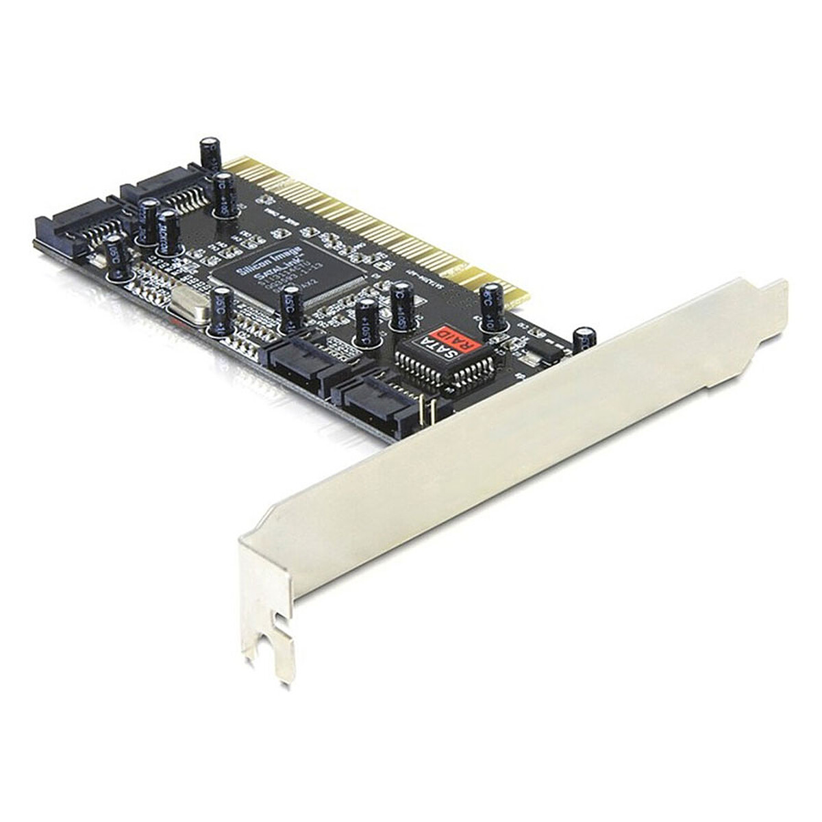DeLock Carte Contrôleur PCI vers 4 ports SATA 1.5 Gbps avec RAID 0/1