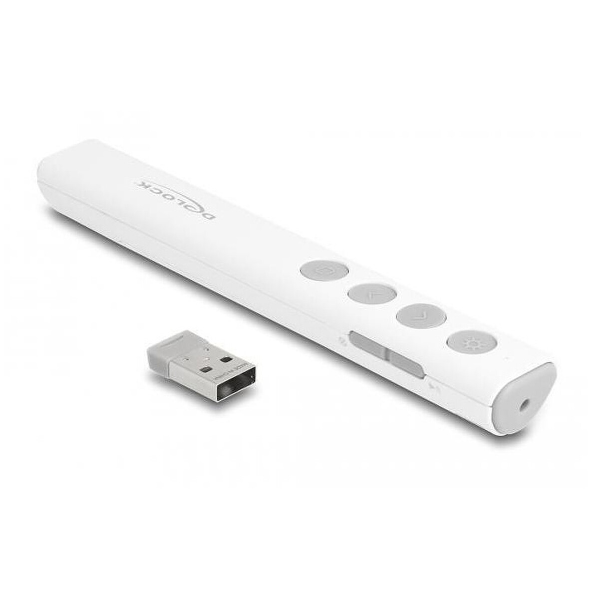 DeLock USB Laser Presenter (6 boutons) Blanc