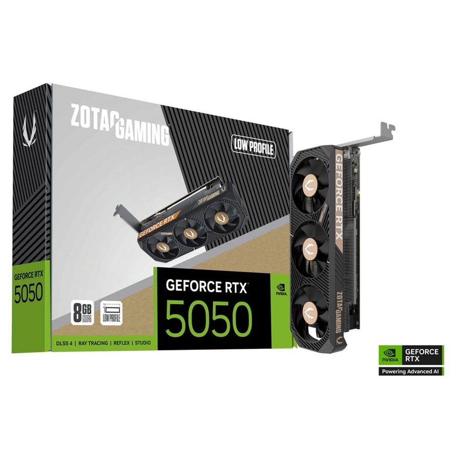 Zotac Gaming GeForce RTX 5050 8GB GDDR6 Low Profile PCIe 5.0 x8 Graphics Card - 2x DisplayPort, HDMI